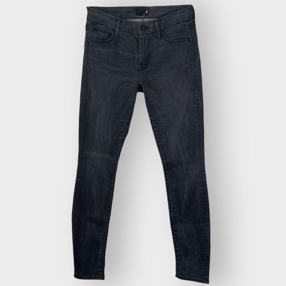 Mother The Looker Lies and Shadows Jeans | 26 | Black | Crop | Distressed Grunge